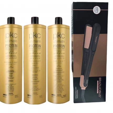 BEST LISS DUBAI TOP KERATINE VOOR KROES HAAR & 100 PROCENT STIJL RESULTAAT / 2000 ML & Professionele StijlTang Van BraziliCious 250°G