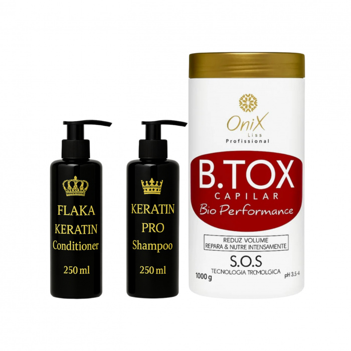 Onix B.TOX Capilar + Flaka Keratin Set – Professionele Haarverzorging in Één - Afbeelding 1