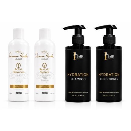 Keratin Caviar Kit 2 x 150ml & Onderhoudskit voor Braziliaanse keratinebehandeling