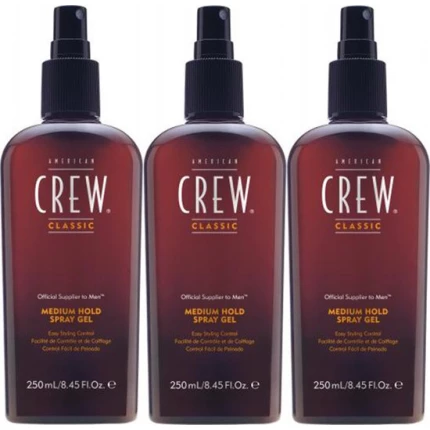 American Crew - Medium Hold Spray Gel 3 stuks
