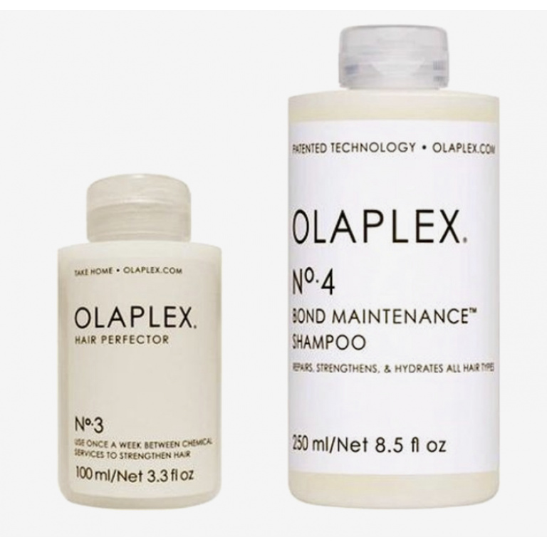 OLAPLEX® No 3 Hair Perfector 100 ml + No. 4 Shampoo 250 ml