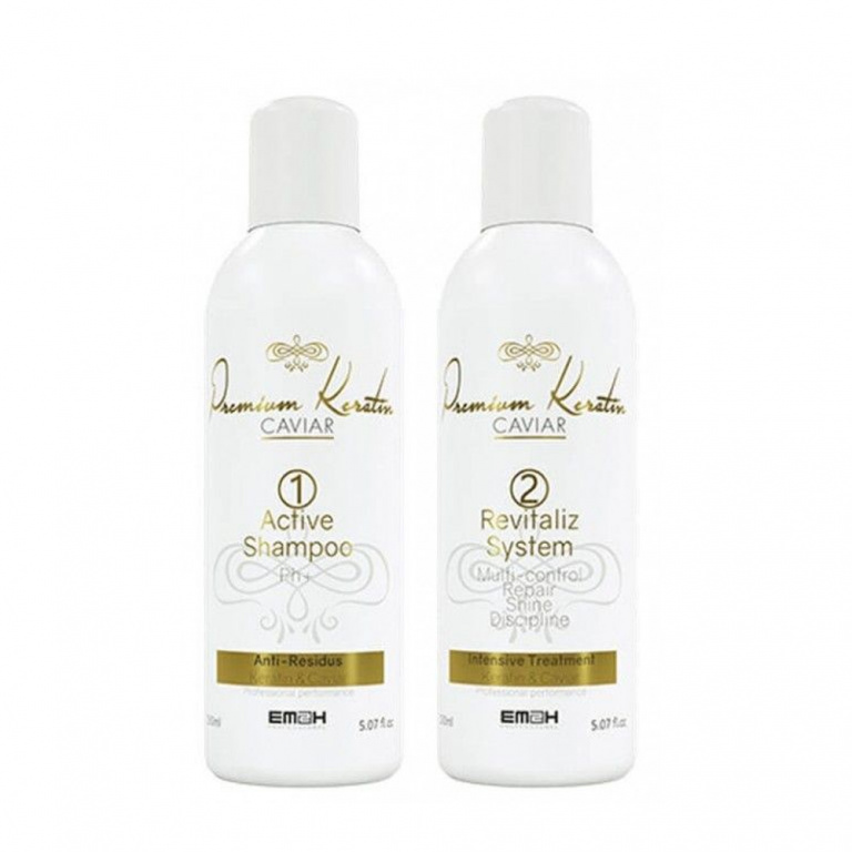 EM2H Premium Keratin Caviar Smoothing Set 2x 150 ml