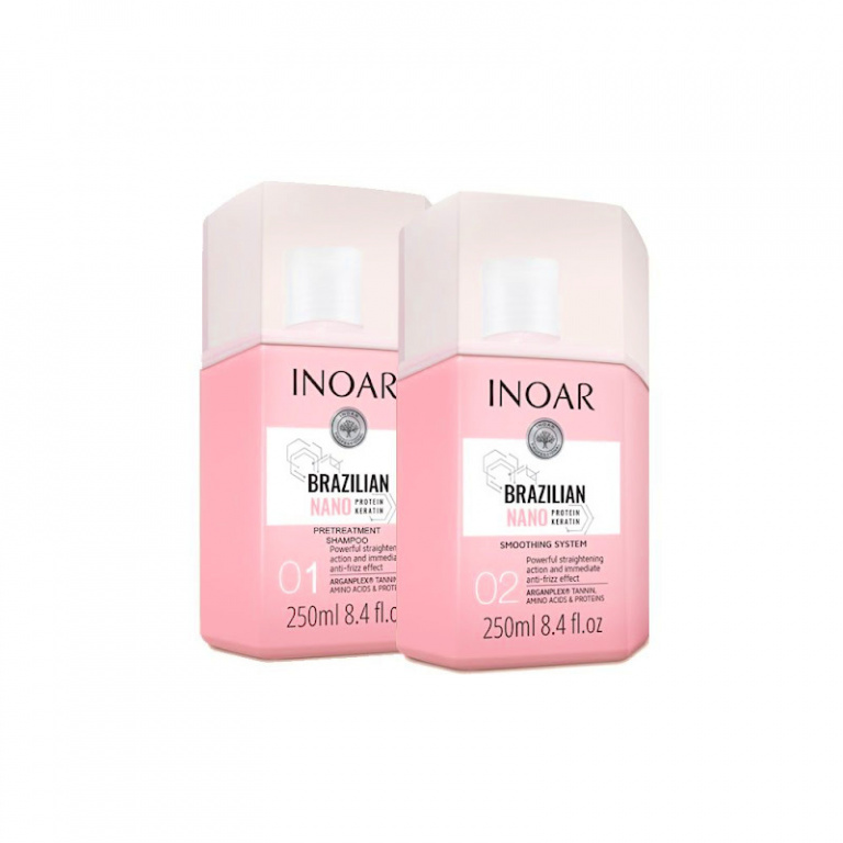 Inoar Brazilian Nano Proteïn Keratin kit 2x 250 ml
