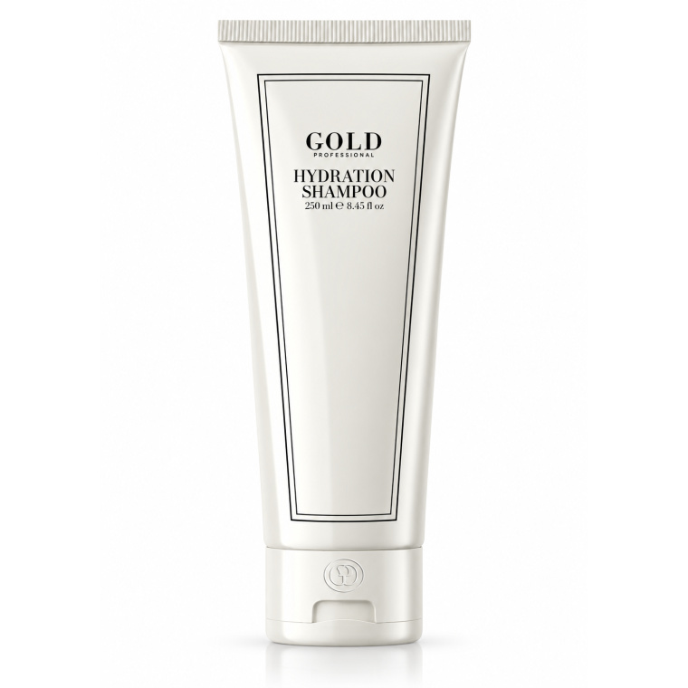 GOLD Professional Hydration Shampoo 250ml hydraterende shampoo voor droog en krullend haar bij Flaka.be