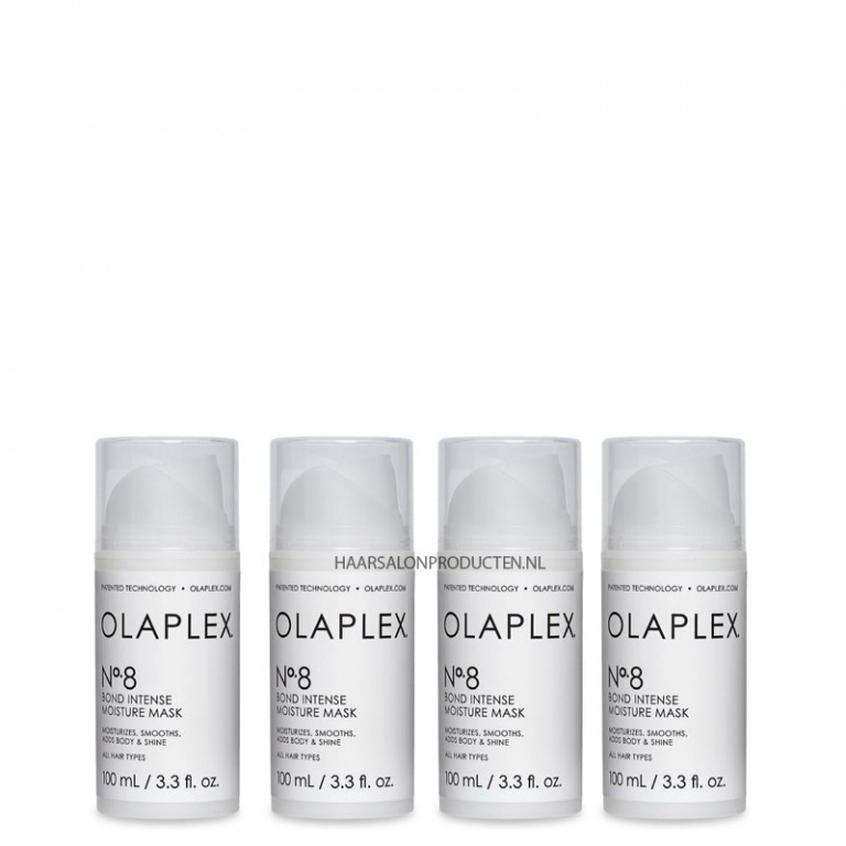 OLAPLEX® 4x No.8 Bond Intense Moisture Mask 100ml (Set van 4)