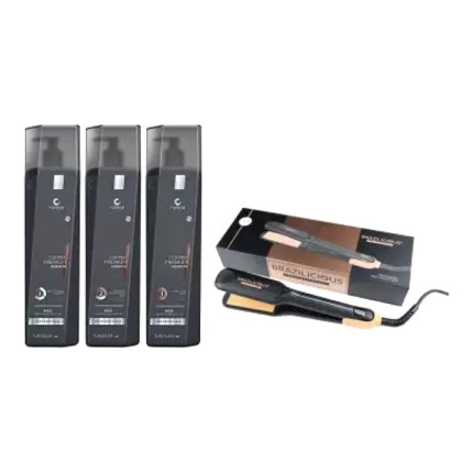 Honma Tokyo Keratine Treatment Coffee Premium+ stijtang Brazilicious Titanium & Gold 48K Therapy 250 º