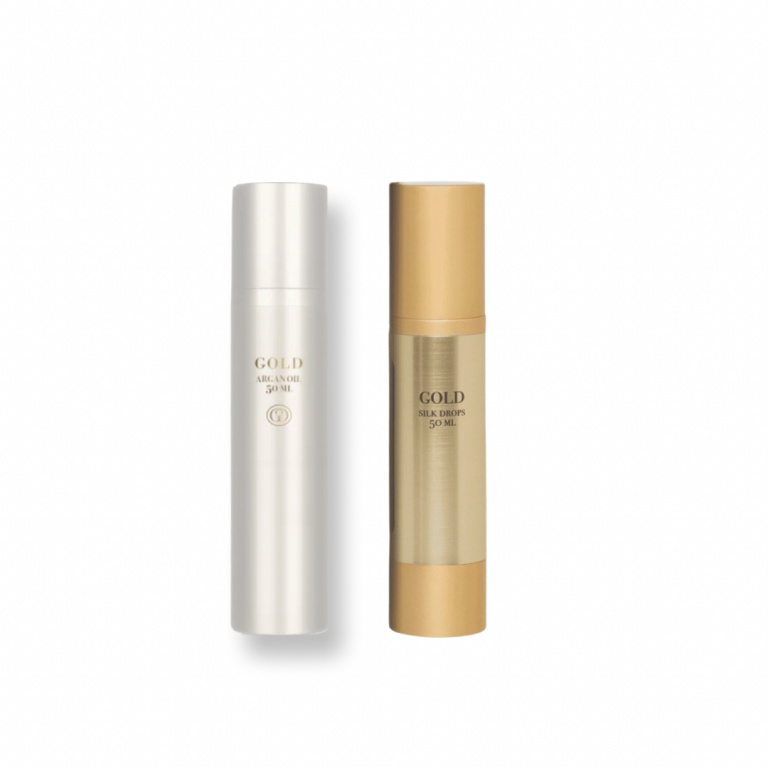 Gold Haircare Argan Oil 50 ml & Gold Silky Drops 50 ml