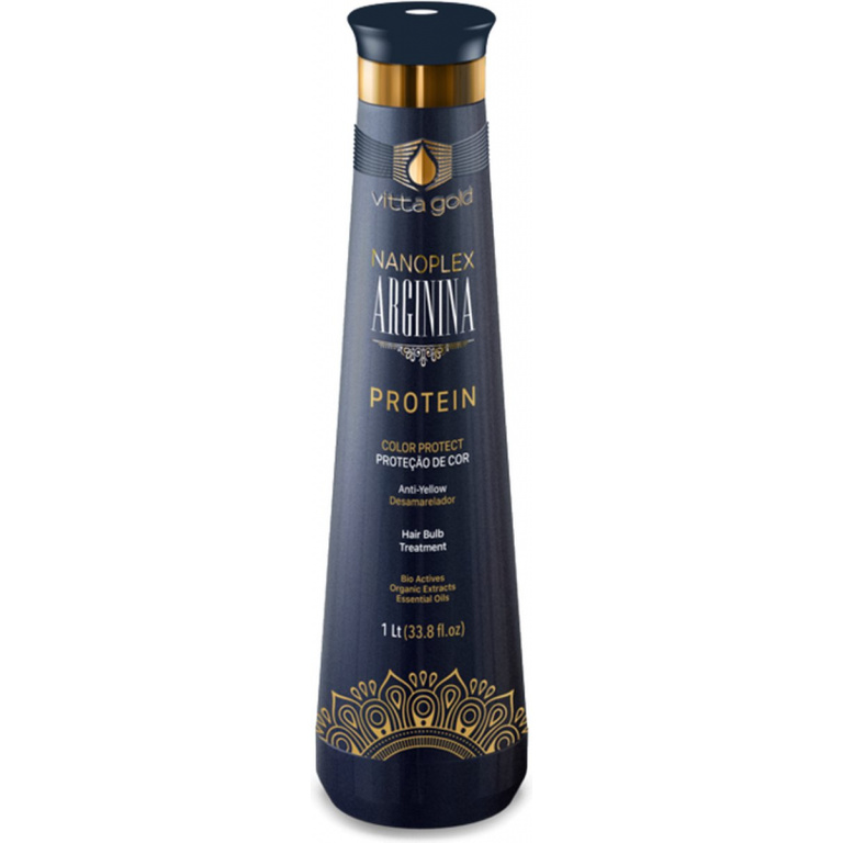 Vitta Gold Nanoplex Arginina Brazilian Proteine Keratine - Haarstyling - 1 Liter - Kleurbescherming