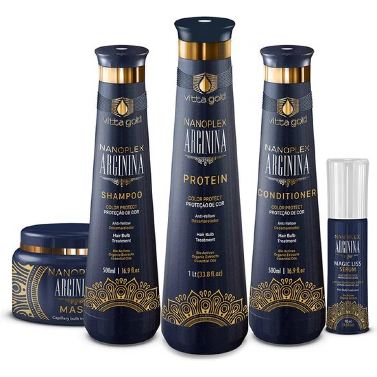 Vitta Gold Nanoplex Arginina Brazilian Protein Kit 1000ml