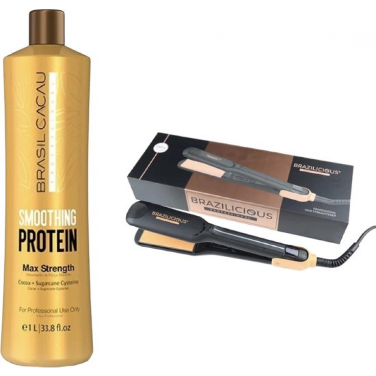 BRASIL CACAU Smoothing Protein + Brazilicious Stijltang 250 / °