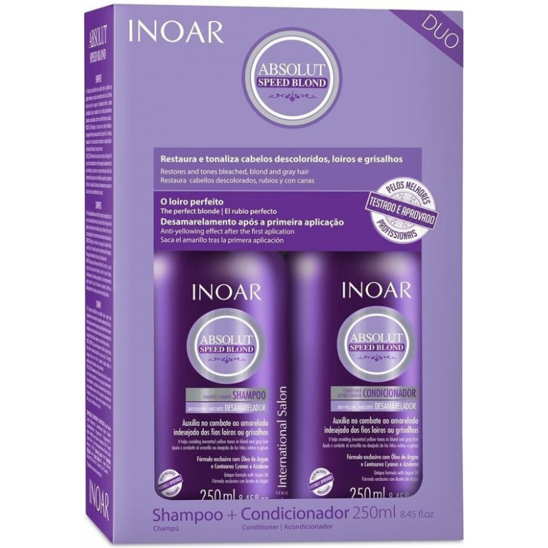 INOAR Duo Shampoing Après-shampoing SPEED BLOND