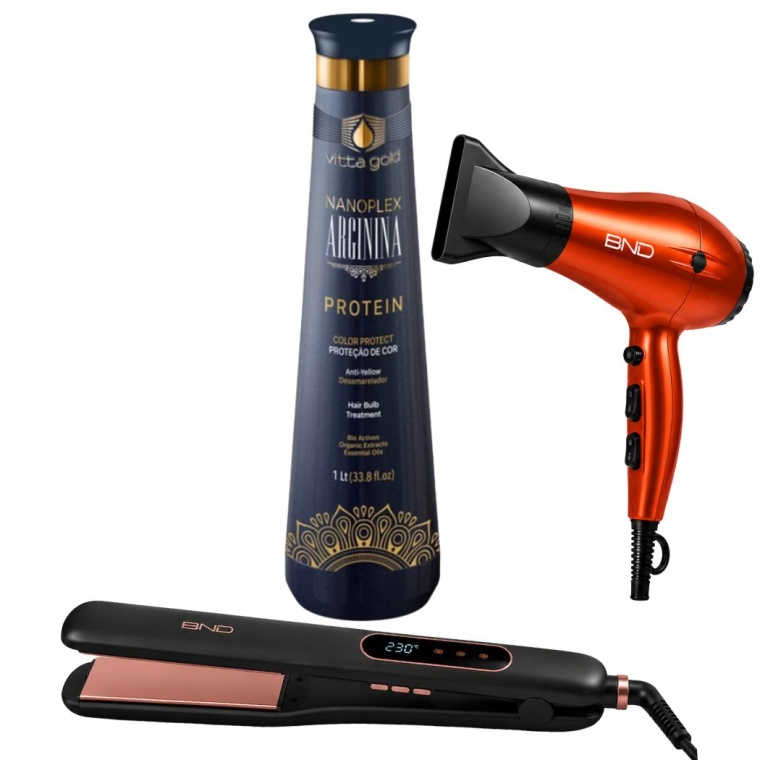 Vitta Gold Nanoplex Arginina Brazilian Proteine Keratine - Haarstyling - 1 Liter - Kleurbescherming