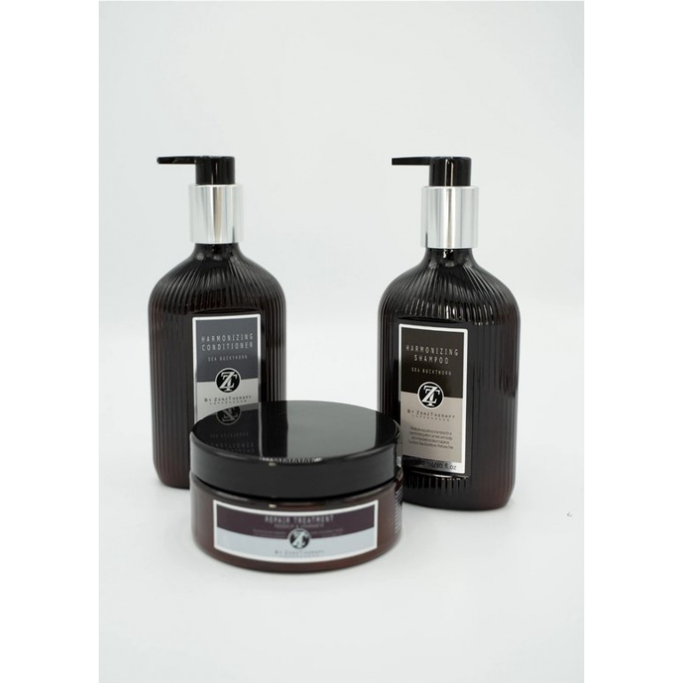 SET - ZenzTherapy - Repair Treatment Rosehip Amaranth & Harmonizing Shampoo Sea Buckthorn & Harmonizing Conditioner Sea Buckthorn