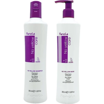 Fanola No Yellow Shampoo + Masker Set – 350 ml