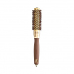 Olivia Garden Expert Blowout Shine Borstel Wavy Bristles Gold&Brown Brush Ø25mm