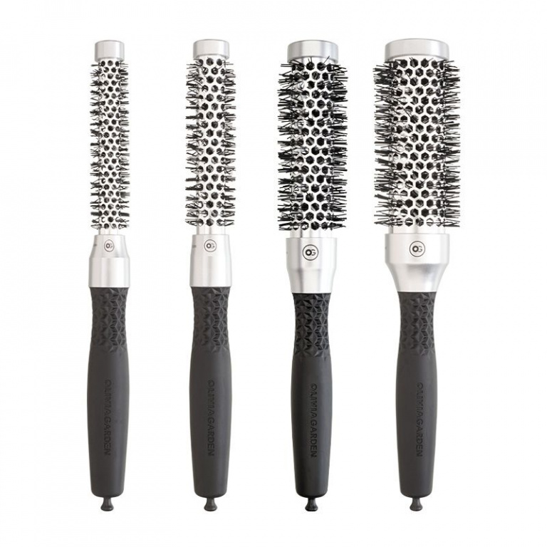 Olivia Garden Essential Borstel Blowout Classic Silver START PAKKET