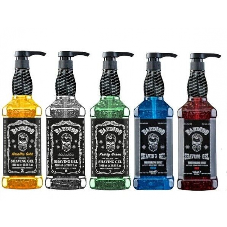 5 X STUK Bandido Shaving Gel - Shaver Gel Moisturizing Effect 1000ml (+New Series)