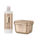 Schwarzkopf BlondMe Premium Developer 9% – 1000 ml & Schwarzkopf BLONDME Bond Enforcing Premium Lightener 9+ 450g