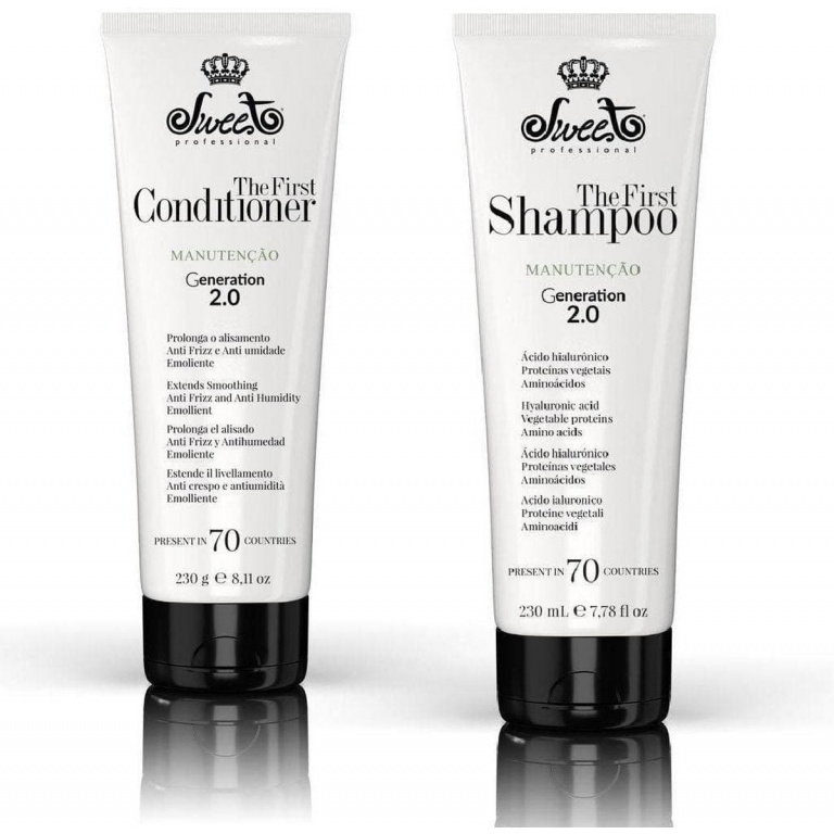 Sweet Professional - The First Shampoo Mantenimiento Gen 2 230 ml & Sweet Hair Professional The First Conditioner Ultra Perfomance -230g