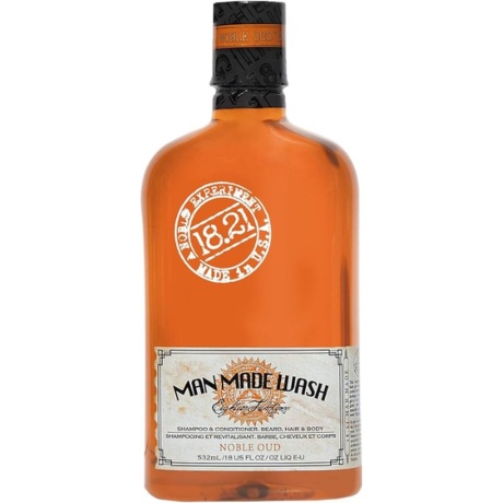 18.21 Man Made Wash Noble Oud 530 ml is een hoogwaardige 3-in-1 reiniging voor haar, baard en lichaam, ontwikkeld voor mannen die kiezen voor luxe, kwaliteit en karakter. Deze premium barbershop formule combineert effectieve reiniging met verzorgende eigenschappen en een krachtige, verfijnde Noble Oud geur. De rijke schuimformule verwijdert vuil, overtollige talg en productresten zonder haar of huid uit te drogen. Dankzij de uitgebalanceerde samenstelling blijft het haar zacht, de baard soepel en de huid comfortabel gehydrateerd. Noble Oud staat bekend om zijn diepe, warme en houtachtige geur met een luxueuze uitstraling. Dit maakt deze wash ideaal voor mannen die houden van een krachtige, mannelijke signatuurgeur. Waarom kiezen voor 18.21 Man Made Wash Noble Oud? 3-in-1 formule voor haar, baard en lichaam Diep reinigend zonder uitdrogend effect Geschikt voor dagelijks gebruik Hydraterende werking Premium barbershop kwaliteit Langdurige houtachtige Noble Oud geur Professionele herenverzorging Geurprofiel Noble Oud Noble Oud combineert warme houttonen met kruidige accenten en een subtiele zoete ondertoon. Het resultaat is een elegante, krachtige geur die langdurig aanwezig blijft zonder overheersend te zijn. Perfect voor mannen die een luxe, verfijnde uitstraling willen. Geschikt voor Normaal haar Droog of beschadigd haar Baardverzorging Dagelijkse lichaamsverzorging Mannen die een complete alles-in-één oplossing zoeken Resultaat Na gebruik voelt het haar schoon en verzorgd aan De baard is beter handelbaar De huid voelt fris en gehydrateerd Een langdurige, luxueuze mannelijke geur