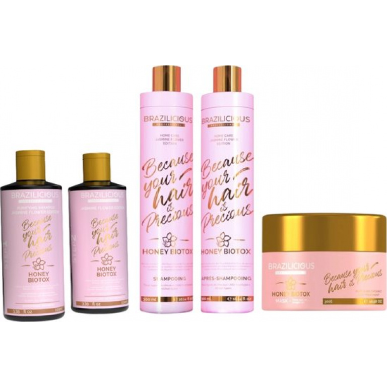 Brazilicious Biotox Honey & Jasmineflower KIT Shampoo & conditioner & mask