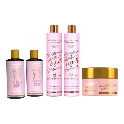Brazilicious Biotox Honey & Jasmineflower KIT Shampoo & conditioner & mask