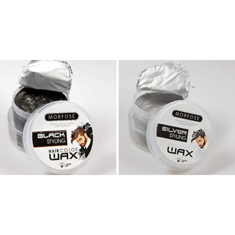 Combo_2 Morfose Haircolorwax - Black & Silver