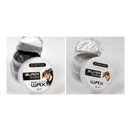 Combo_2 Morfose Haircolorwax - Black & Silver
