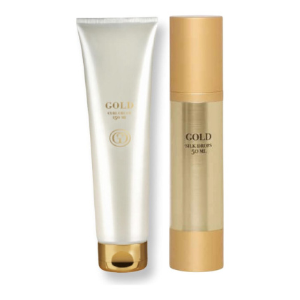 Gold Haircare Silk Drops 50ml & Gold Haircare Curl Cream 150 ml