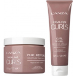 Lanza Healing Curls Curl Whirl Defining Crème 125ml & Lanza - Healing Curls Restore Moisture Treatment - 177 ml