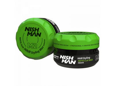 Nishman M2 Matte Clay Hair Styling Wax 100ml