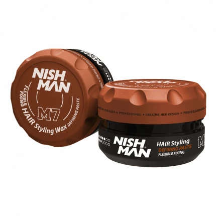 Nishman M7 Flexible Fixing Hair Styling Wax Defining Paste 100ml