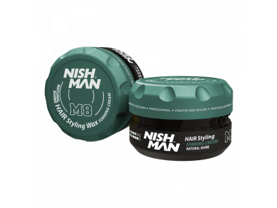 Nishman M8 Natural Shine Hair Styling Wax Forming Cream 100ml