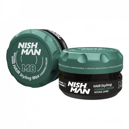 Nishman M8 Natural Shine Hair Styling Wax Forming Cream 100ml