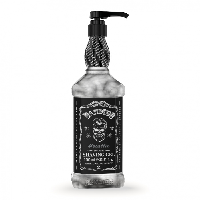 Bandido shaving Gel Metallic 1000 ML - Afbeelding 1