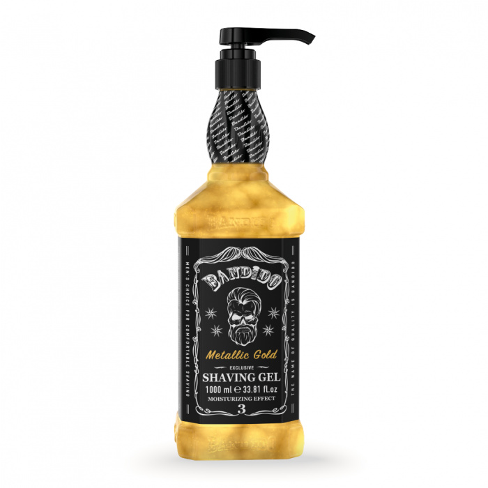 Bandido Shaving Gel Metallic Gold 1000 ML - Afbeelding 1