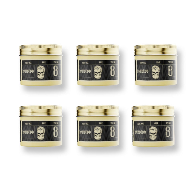 Bandido 6-Pack Yellow Aqua Haar Wax Extra Strong 8 125 ml