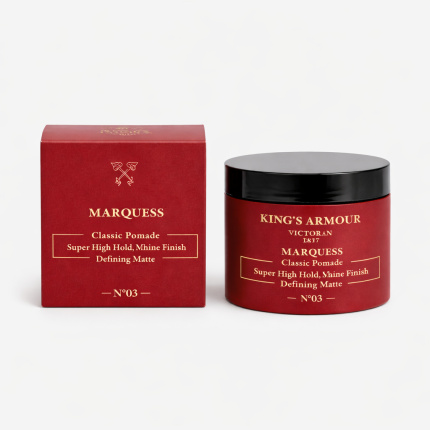 King’s Armour Marquess Classic Pomade N°03 – Super High Hold & High Shine Finish