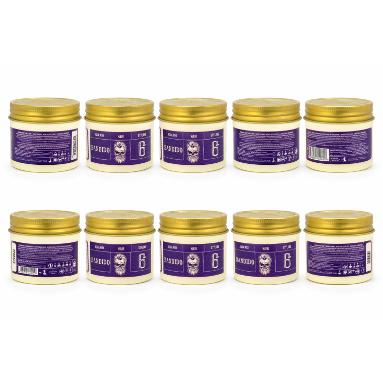 Bandido Aqua Wax 6 – Sterke Hold & Glans Haarwax | Professionele Hair Styling