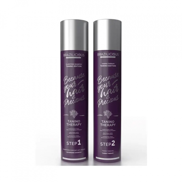 Brazilicious Tanino Therapy Keratine Behandeling Kit 2x 1000 ml