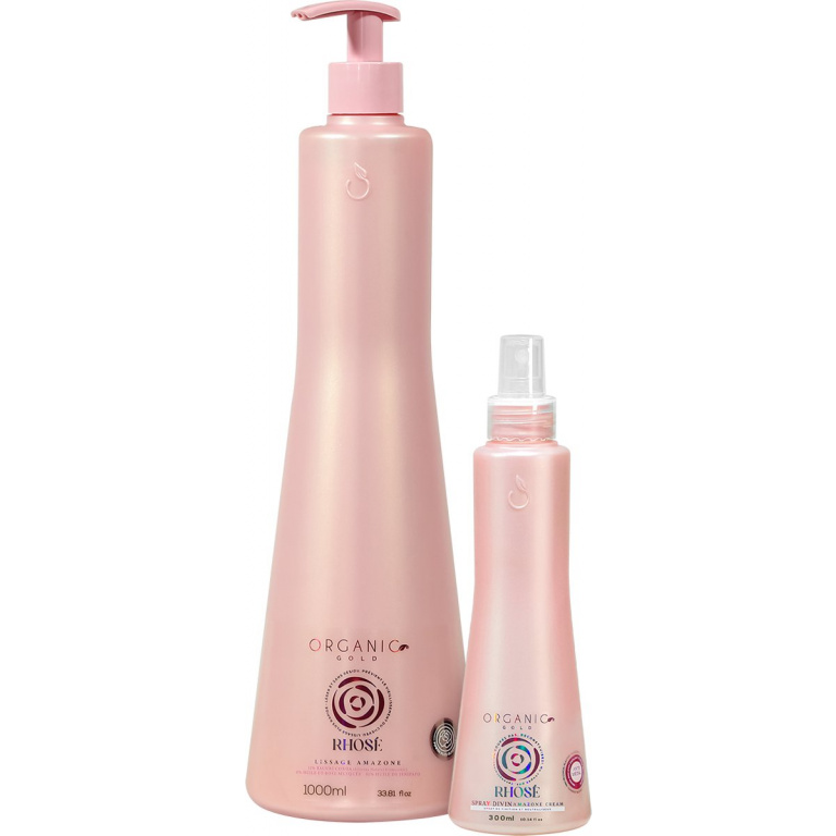Lissage Amazone Rhosé organic gold 1L + SPRAY DIVIN CREAM 300ml