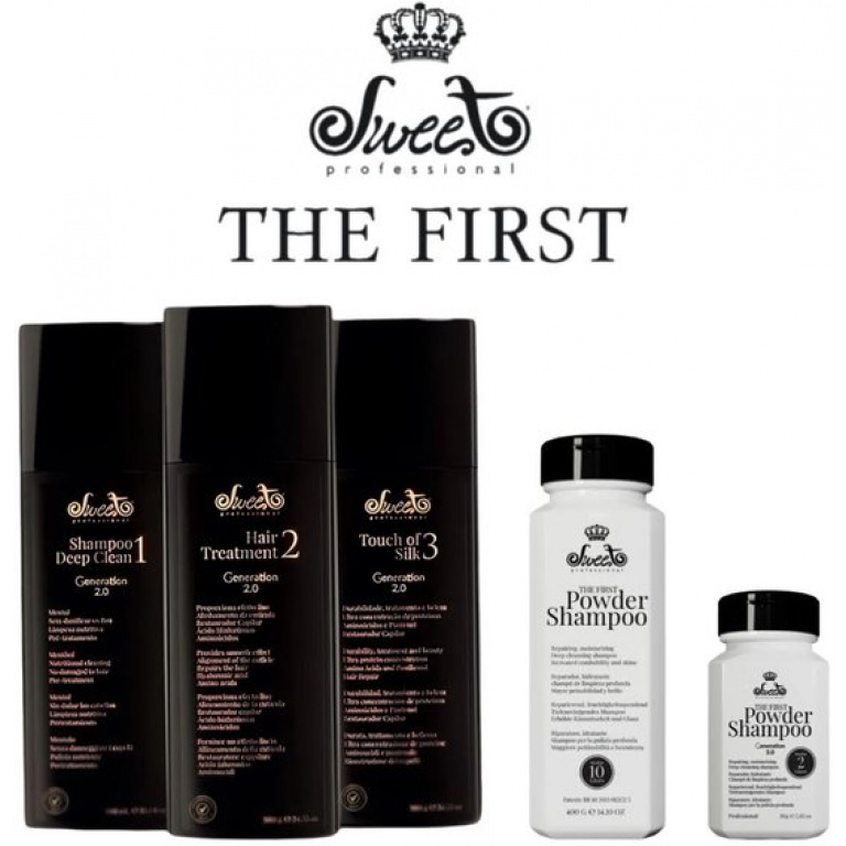 Sweet Professional Keratinebehandeling – Formaldehydevrije Braziliaanse Keratine, Langdurige Gladmakende, Herstellende en Glansgevende Haarverzorging tegen Kroezend en Krullend Haar | Professionele Kwaliteit, Geschikt voor Thuisgebruik