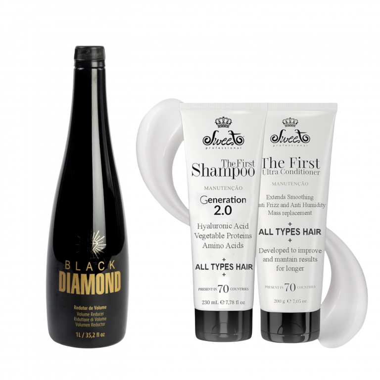 Black Diamond Proteïne Behandeling 1000ml & Onderhoudskit Sweet professionele