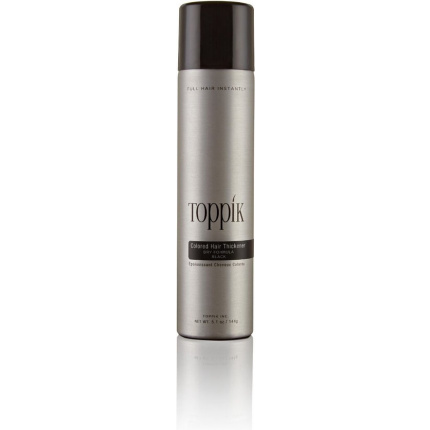 Toppik Colored Hair Thickener Zwart- Haarverdikker Spray - Verbergt haaruitval - Direct voller haar