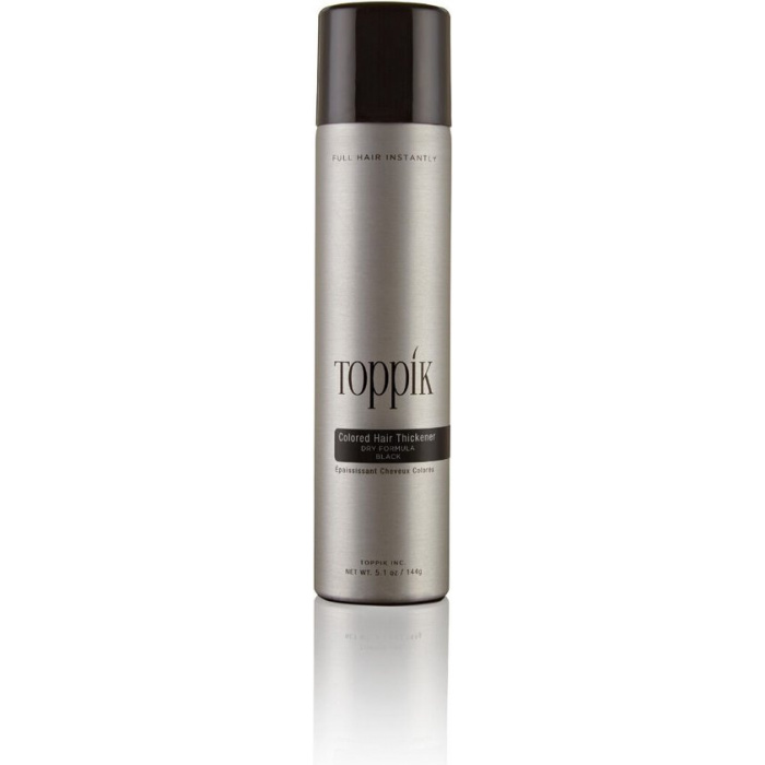 Toppik Colored Hair Thickener Zwart- Haarverdikker Spray - Verbergt haaruitval - Direct voller haar - Afbeelding 1