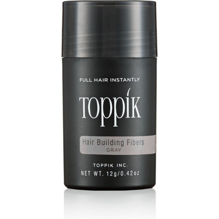 Toppik Hair Building Fibers Grijs - 12 gram - Cosmetische Haarverdikker - Verbergt haaruitval - Direct voller haar - Afbeelding 1