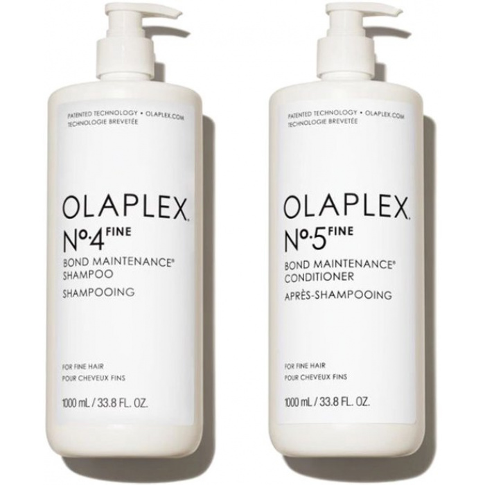Olaplex No.4 Fine Bond Maintenance Shampoo 1000ml + Conditioner 1000ml - Afbeelding 1