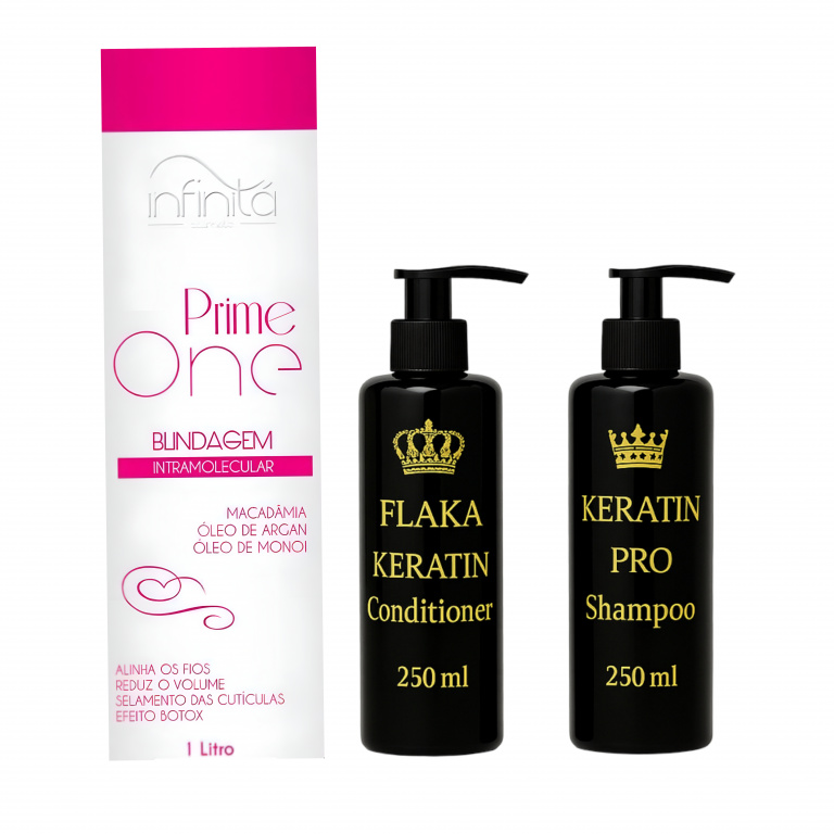 Prime One Blindagem Botox- 1000 ml & Flaka Keratin Set – Professionele Verzorging