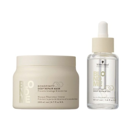 Schwarzkopf BlondMe Bondfinity Deep Repair Mask 200ml + Oil 50ml