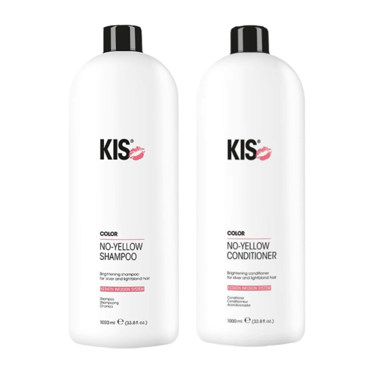 KIS Duo SET No Yellow Shampoo & Conditioner - 2x 1000ml